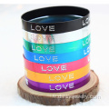 L’AMOUR des mots Multi couleur Bracelet large Aluminium métal bracelets